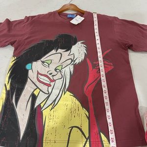 Rare! Tokyo Disney Resort Cruella DeVil 101 Dalmatians Tee